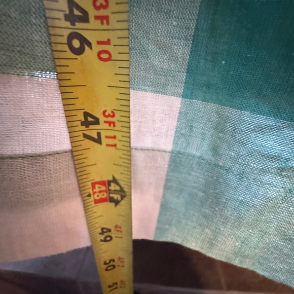 Ava & Viv Green Gingham Linen Cotton Midi Dress Plus Size 4X Smocked Back Easter - Picture 6 of 8